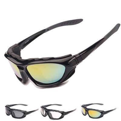 Cherryl99 Motorradbrille, Schutzbrille, UV-Schutz, Winddicht, Staubdicht, Antibeschlag-Sonnenbrille, Brille mit Abnehmbarem