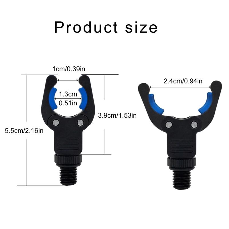 4Pcs Carp Fishing Rod Rest Head Grippers Nonslip Fishing Rod Stand With Silicone  Gaskets Carp Fishing Rod Rest Head