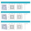 New With Spring Exhaust Fan Cover Square White Mounted Grille Diverter Ventilation Hood Ceiling or Wall