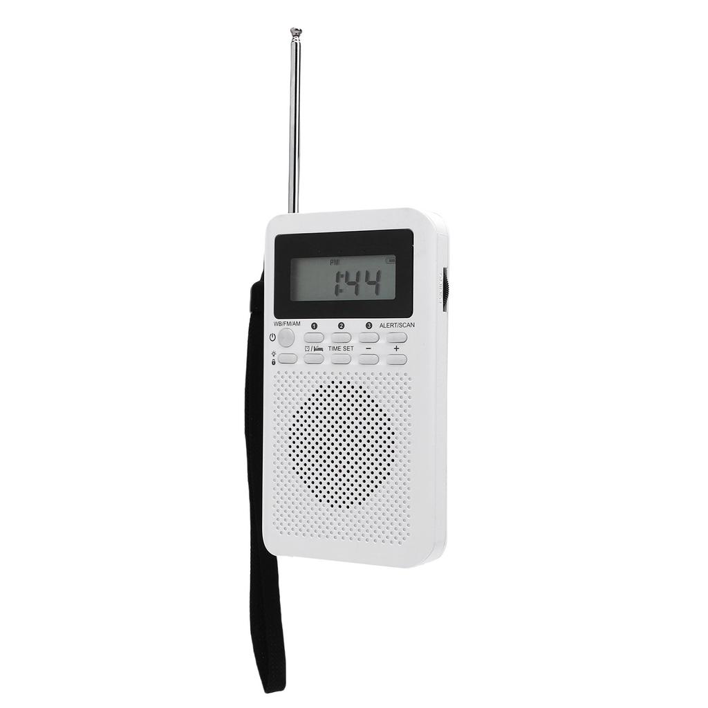 Micro Radio Portable Handheld AM FM WB Multiband for Indoor Outdoor Emergency Use Battery Powered