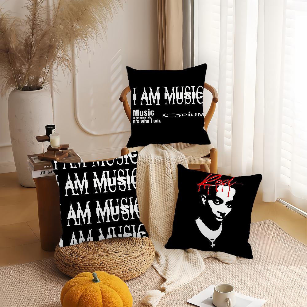 Rapper P-Playboi C-Carti I Am Music Pillow Case Office Cushions Suitable For Sofa Car Bedroom Decorative Cushion Cover