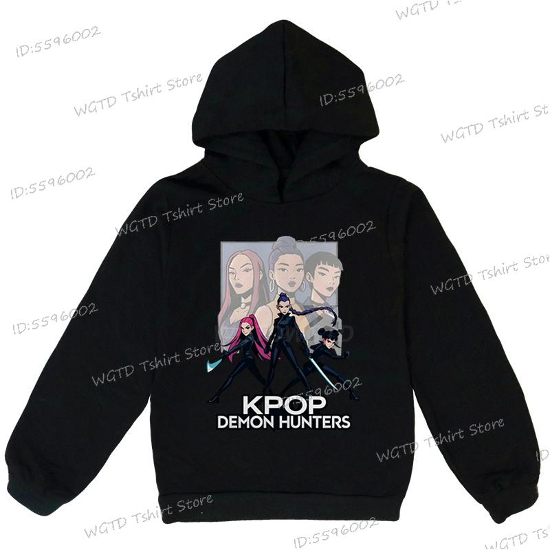 Dívčí Oblečení Dárky K-Pop Lovci Démonů Batole Dívka Chlapec Oblečení 2025 Filmové Grafické Mikiny K-Pop Lovci Démonů Dětské Oblečení