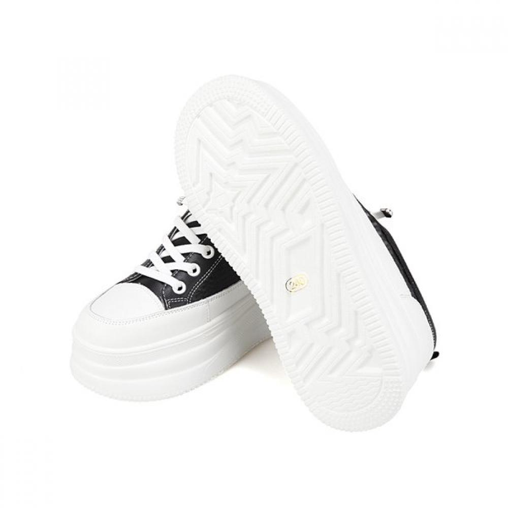 Barbara Leather Casual Height Increasing Sneakers 5.5cm Bbj176bk