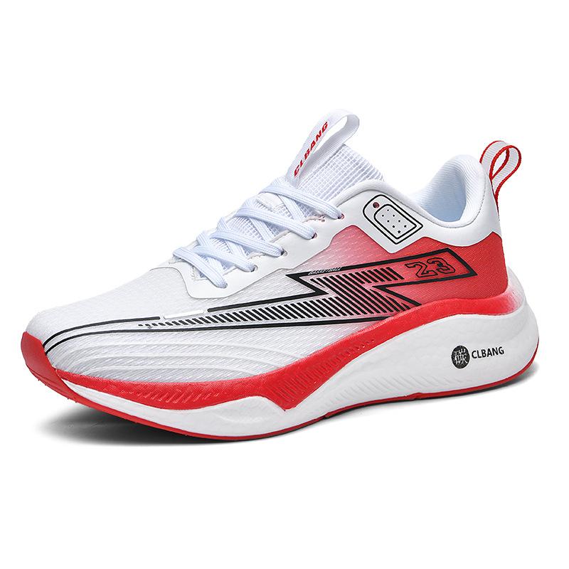 Running shoes, teenagers, junior high school entrance examination, sports racing, primary school students, mesh sports casual shoes, soft soles, men's