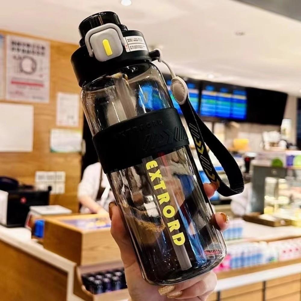 Leakproof Sports Water Bottle Large Capacity Travel Kettle Portable Straw Water Jugs