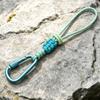 Braided Rope Water Bottle Lanyard Zinc Zinc Alloy Carabiner Hook Essential Key Chain Lanyard  Mountaineering