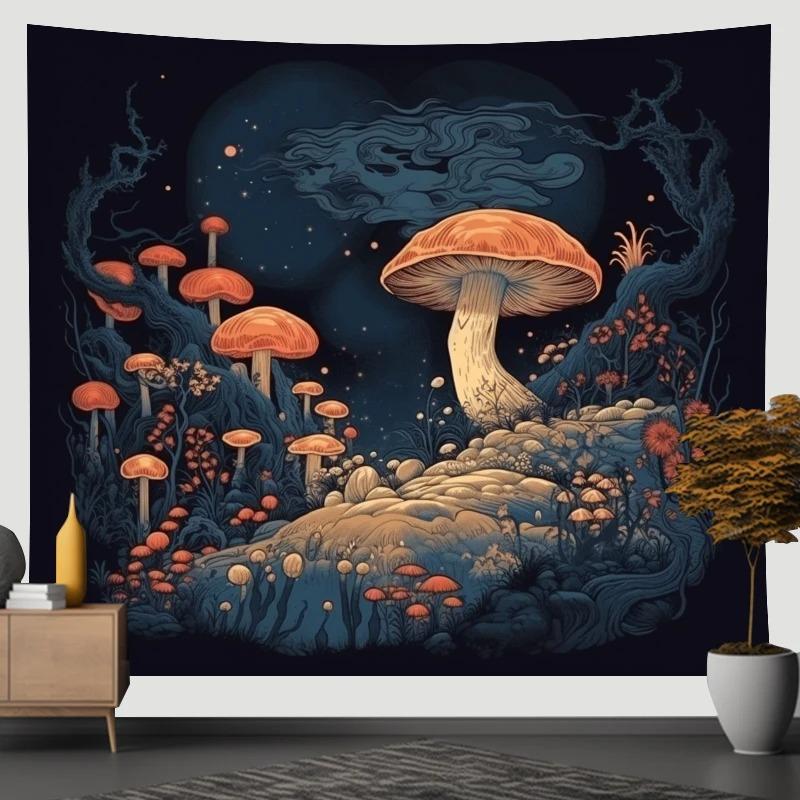 Fantasy Mushroom Decorative Tapestry Home Wall Living Room Office Decorative Tapestry
