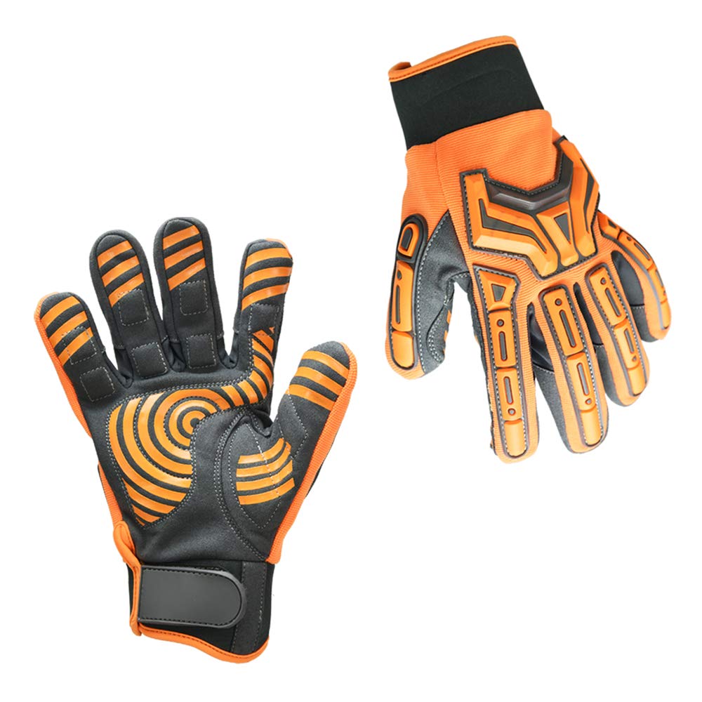 

Fuji Gloves 3-Way Safe Hand Work Gloves, Size M, Orange, 6441