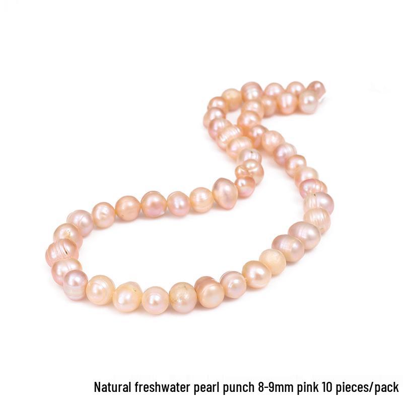 Kit Bijuterii DIY Perle Naturale Roz-Albe Lucrate Manual