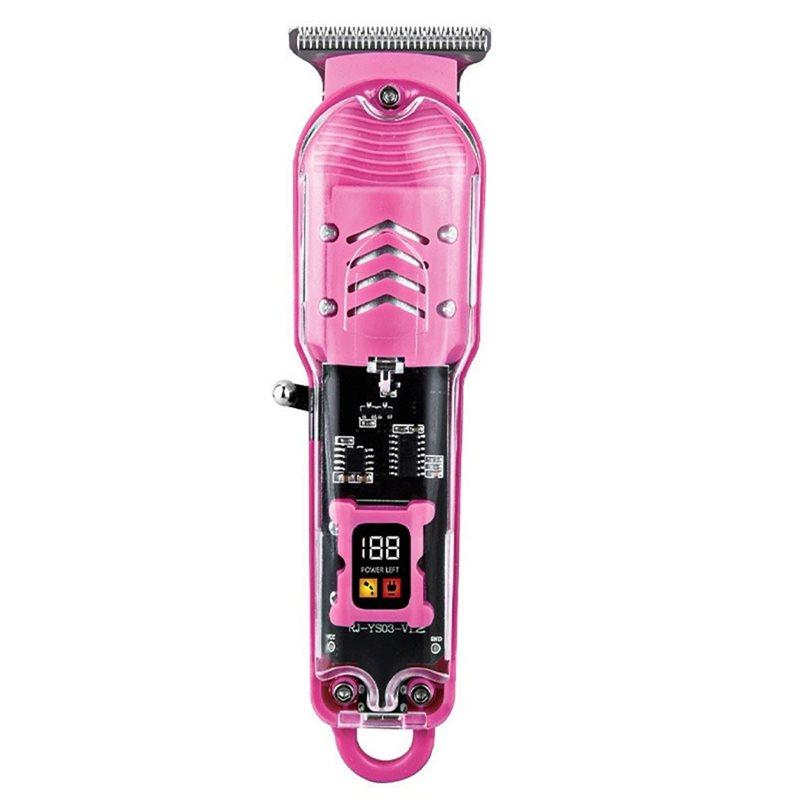 A78E-USB Rechargeable Transparent Body Electric Hair Clipper Professional Trimmer For Men Hair Cutting Machine Gift E