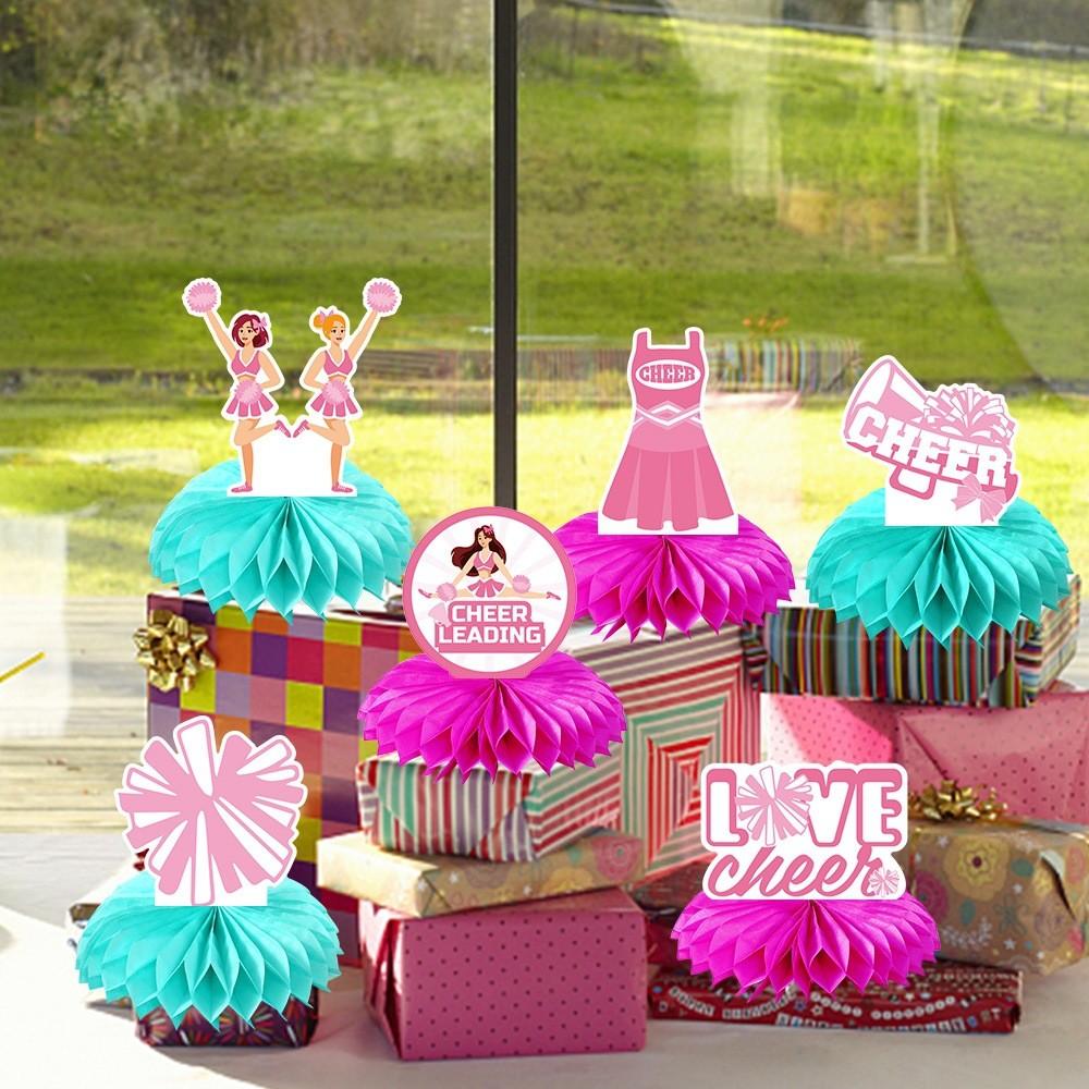 Birthday Themed Cheerleading Party Desktop Paper Honeycomb Decoration Ornament