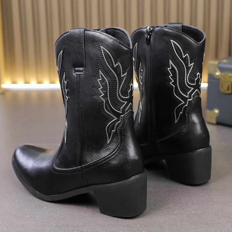 Fashion Leather casual Boots men loafers Luxury Design Slip on male dress Boots leisure style big size good Wear-resistant sole