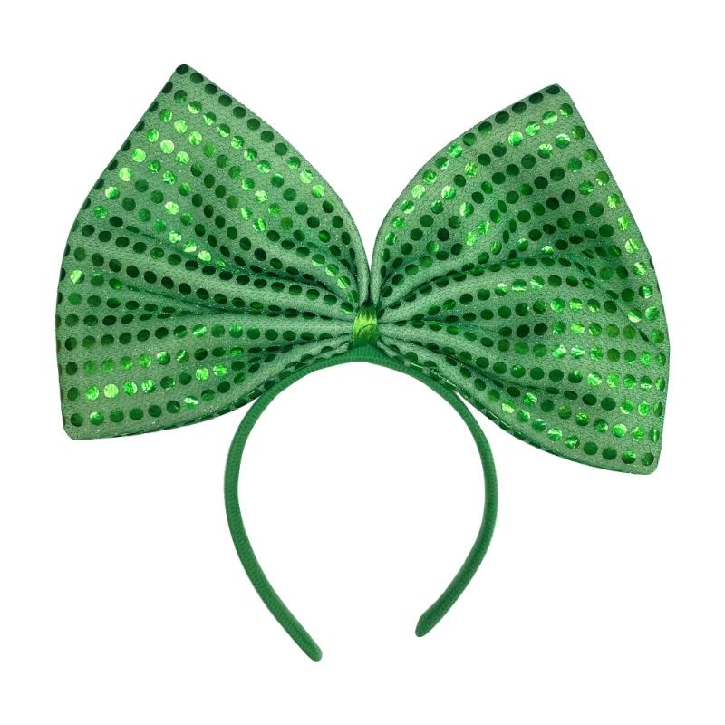 

StPatrick Big Bow Headband Irish National Day Celebration Party Head Accessories 1