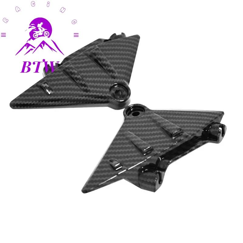 For Surron Ultra Bee Carbon Fiber Water Transfer Front Headlight Fender Headlight Cover Headlight Mudguard for SurRon Motorcycle Guard Board