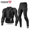 VEMAR Motorcycle Cycling Armor Suit with Breathable Anti-Fall Pants and Off-Road Back Protection