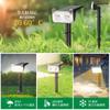 LETMY Garden Spotlight, Solar-Powered Outdoor Waterproof Light [Owl Design, Dual Optical Convex Lenses, 20 Hours of Continuous Lighting, Two Mounting