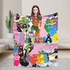 Kawaii Barbapapa Cartoon Blanket Multiple Sizes Cozy and Lightweight Throw Blankets for Sofa Couch and Bed