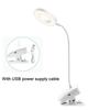 Wireless Table Lamp Study 3 Modes Touch Dimming Rechargeable LED Reading Desk Lamp USB Table Light Bedside Flexo Lamps