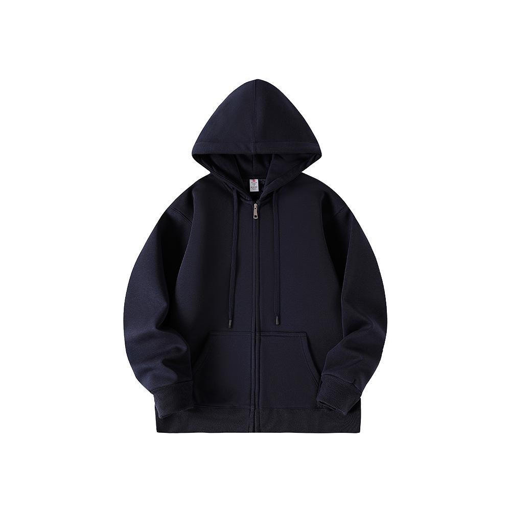 Men s Heavyweight Silver Fox Fleece Hoodie: Thick, Warm, Solid Color, Customizable, Hooded Jacket for Autumn/Winter L