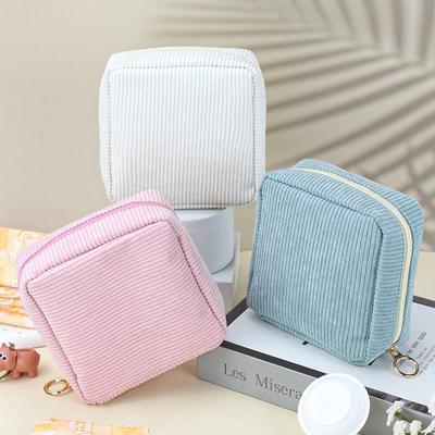 Portable Small Multi-layer Cosmetic Bag Travel Change Sanitary Napkin Storage Bag Carrying Mini Lipstick Bags When Going Out