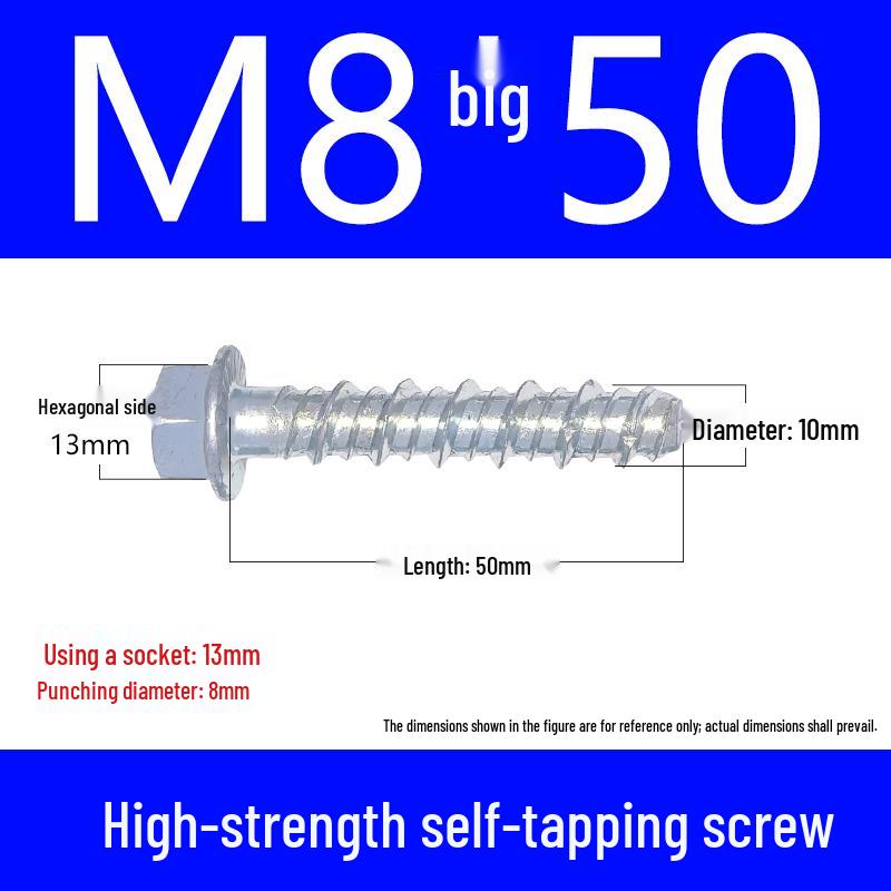 High-Strength Self-Drilling Concrete Anchor Bolt with Self-Anchoring Point and Special Cutting Head