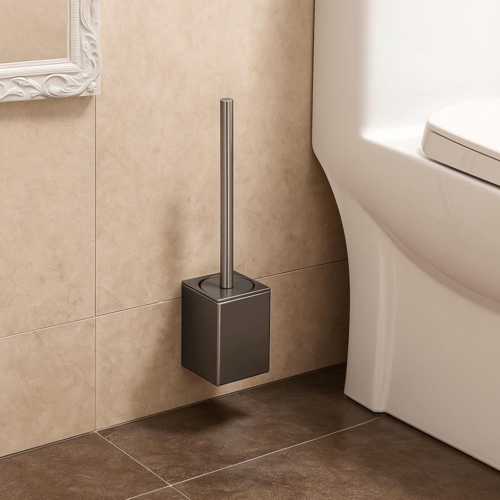 Metal Shell Toilet Brush Set No Dead Angle Bathroom Cleaning Brush  WC Maintenance