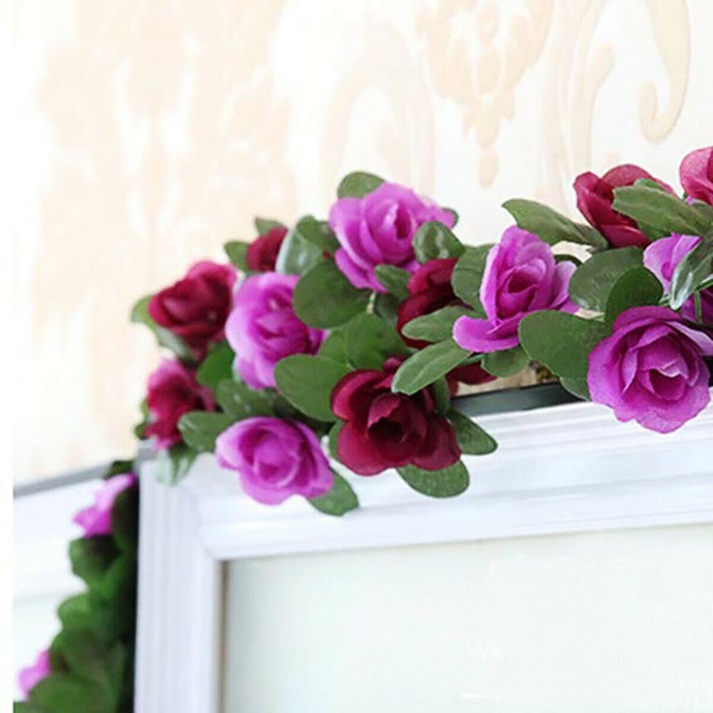 1//2Pcs 2.5m Ivy Garland Hanging Bud Vine Flower Wedding Party Home Decoration