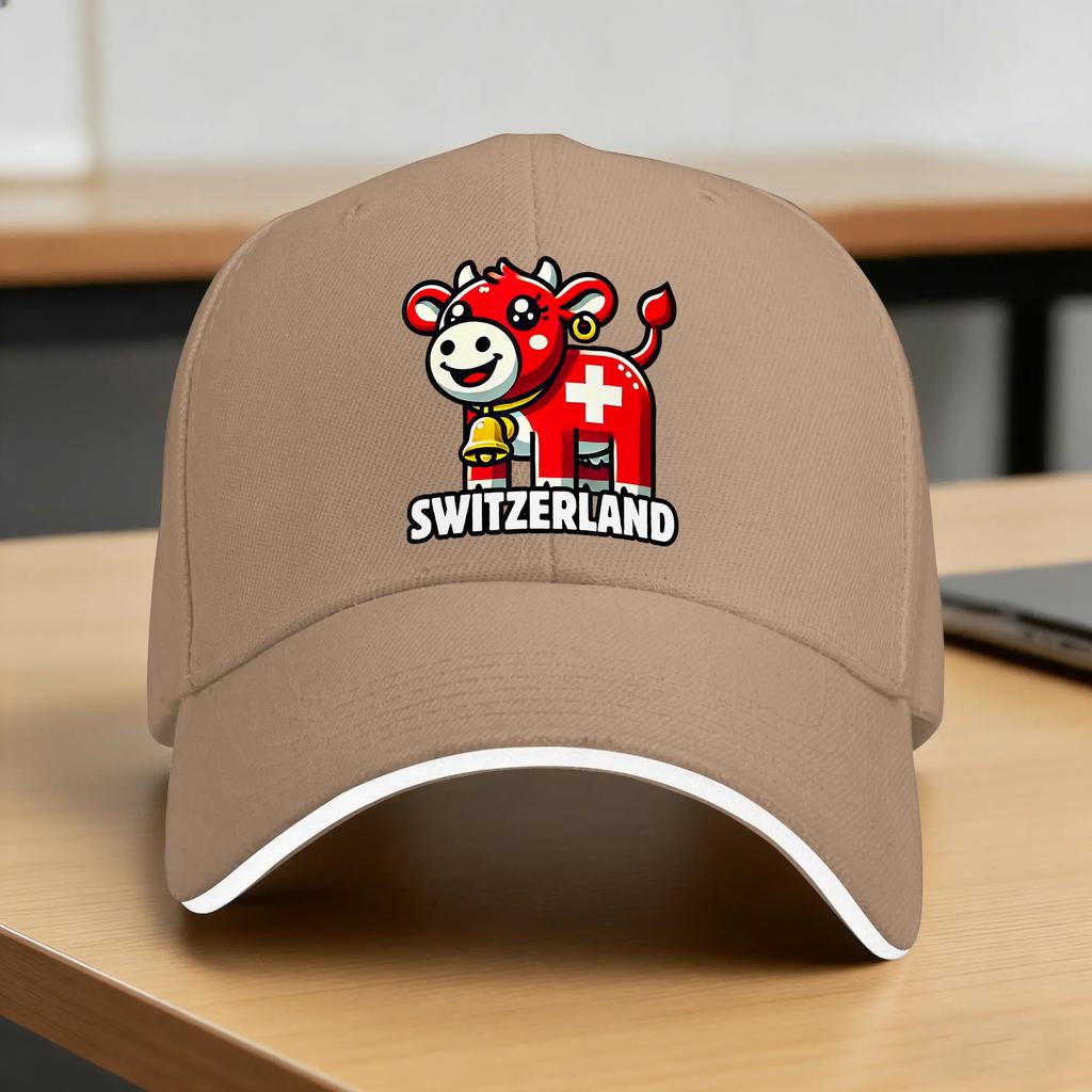 Switzerland Swiss Flag  Casual Baseball Cap Summer  Trucker Hat Adjustable Kpop Rock Cap Unisex Unisex yk Retro Baseball Caps