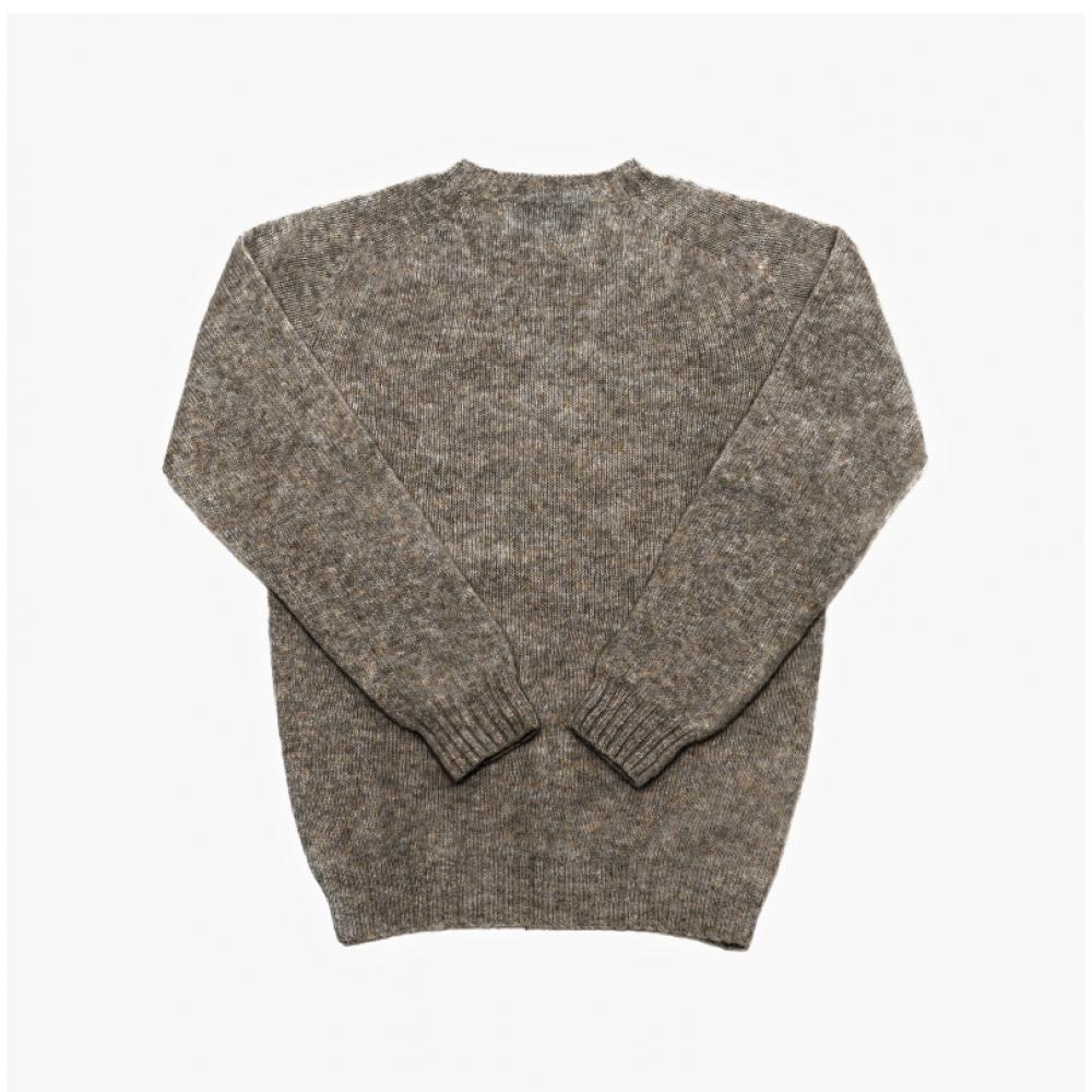 Halliove Scotland M3834 7 Shaggy OySter Shaggy Dog OySter Hole GarMent Men S Knit