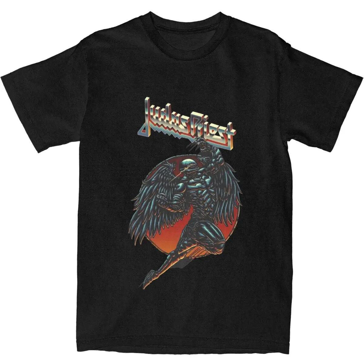 Judas Priest Tshirts Metal Band 100% Cotton Clothes Beach... L