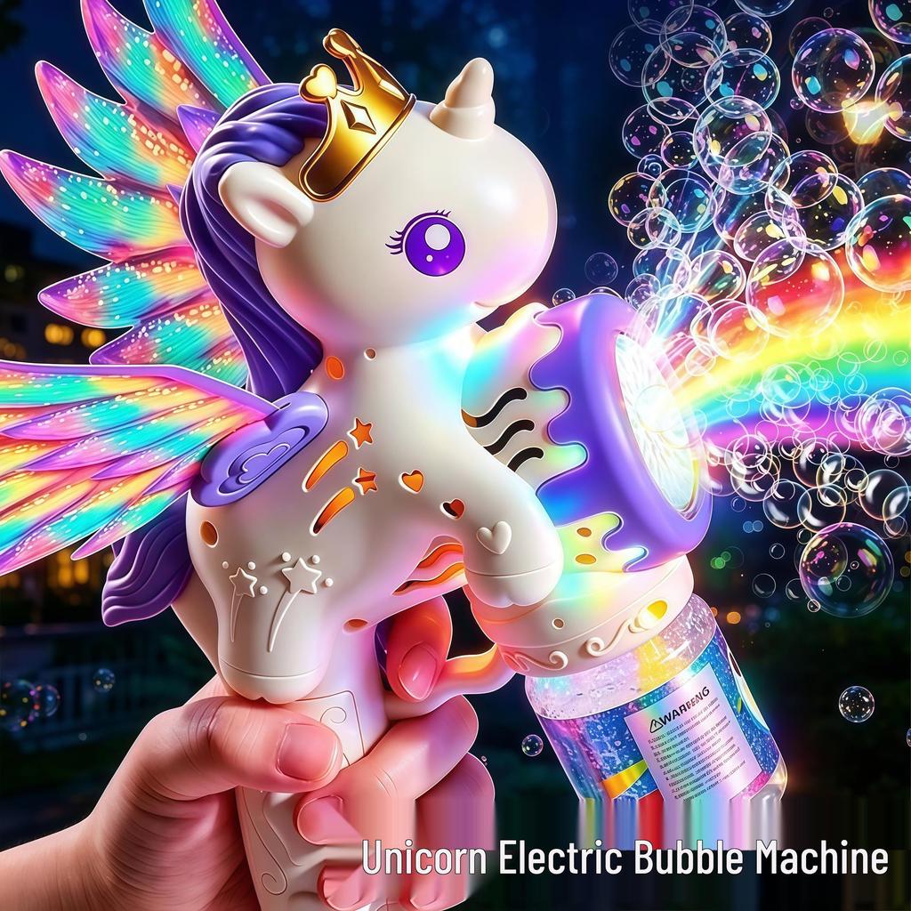 Popular Kid's 32-Hole Electric Bubble Gun - Automatic Handheld Toy for Bubbles
