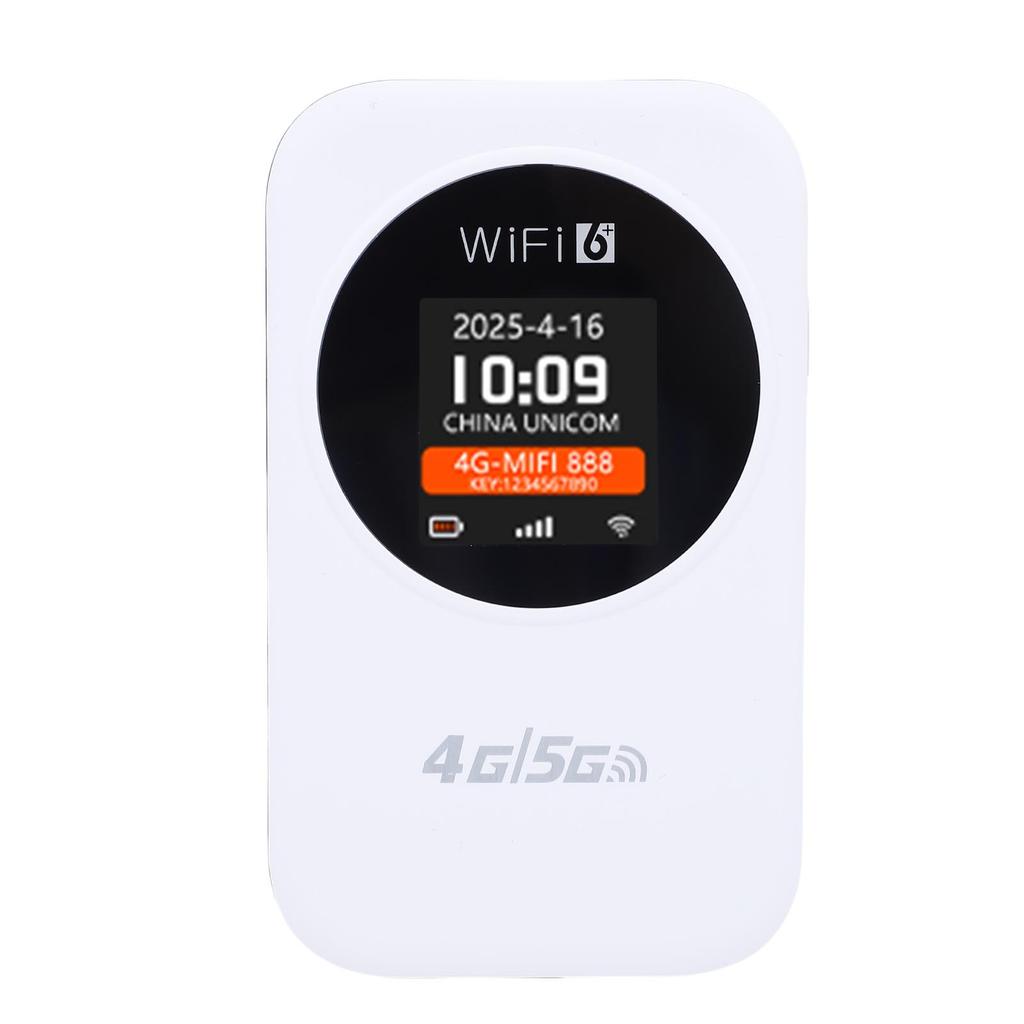 Portable 4G WiFi Router Mobile Wireless Hotspot for Travel Camping Hotel LCD Display 3000mAh Battery Support SIM Card Asian Version
