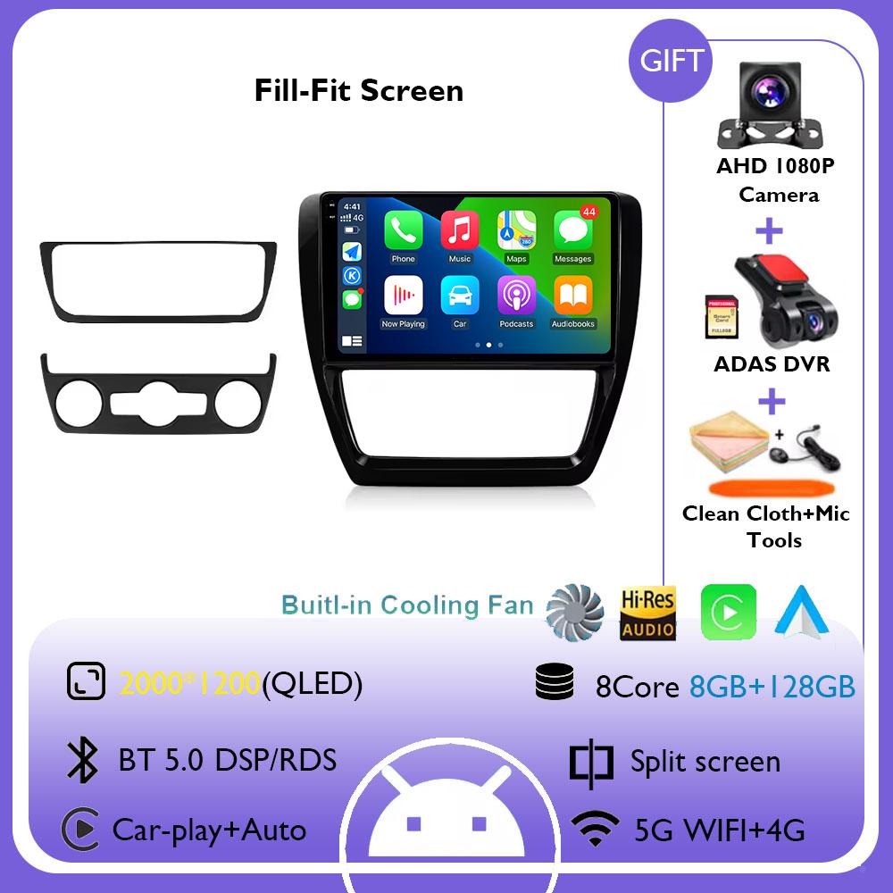 10inch Car Radio For Volkswagen VW Jetta 6 MK6 2011 - 2018 Wireless Carplay Android Auto Multimedia Player Car Stereo Navigation
