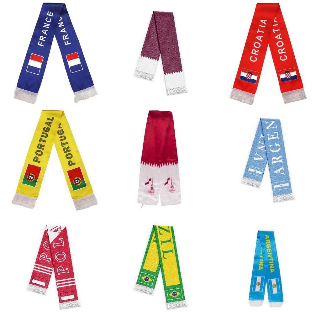 Zeigen Sie Ihre Unterstützung für Katar 2022 mit unserem Quastenschal im Nationalthema!