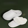 Waterproof Cotton Slippers for Women, Indoor and Outdoor Wear, Non-Slip, Fleece-Lined, Detachable Furry Slippers, Winter Warm Cotton Shoes for Men