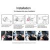 2 Stück Versteckter Auto-Haken Multifunktionaler Handyhalter Universal 360 Grad Drehung