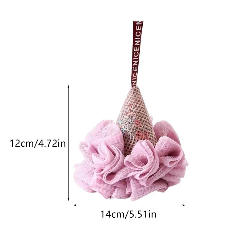 Bath Sponge Ice Cream Shape Exfoliating Loofah Body Scrubber Shower Cleaning Loofahs Bathroom Men Women Bathing Accessories