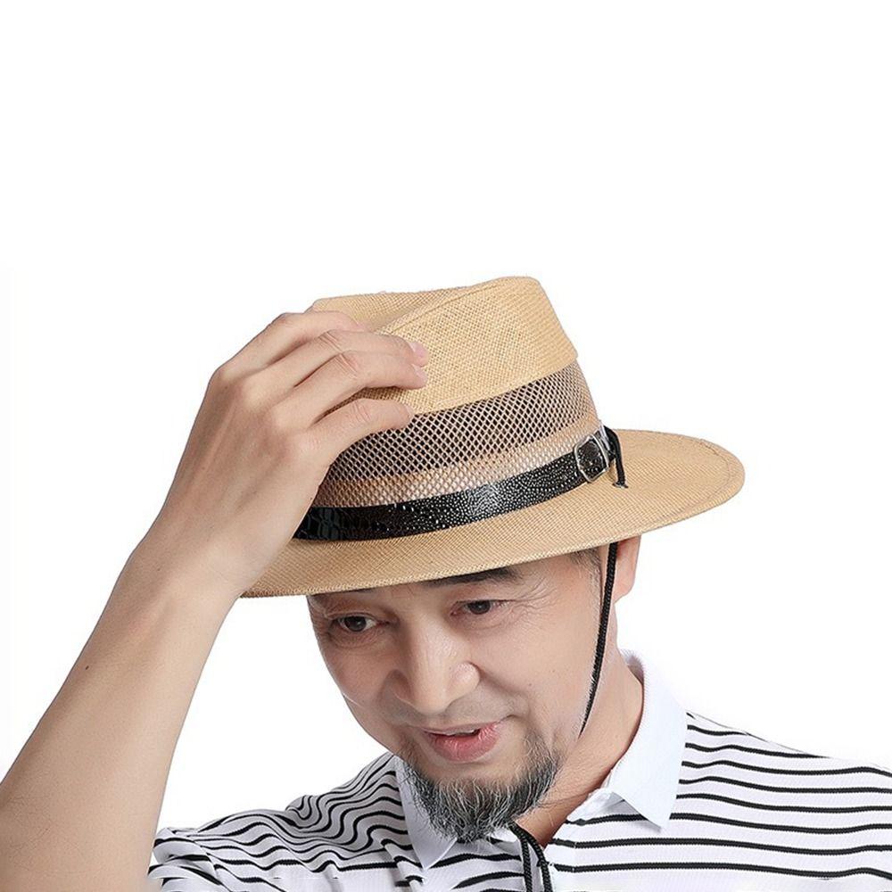 Breathable Western Cowboy Hat Mesh Top Hat New Cowgirl Cap Summer