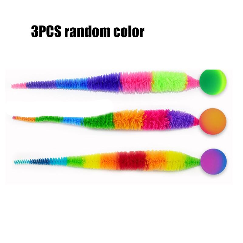 

Интерактивные игрушки для котят, щекочущий кота, красочный прыгающий мяч, товары для кошек, головоломка, дразнящий домашний мяч для кошек, игрушка с хвостом, 3 шт.