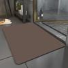 Simple Pure Color Diatom Mud Mat Toilet Absorbent Quick Drying Mat Household Dirty and Non-slip Mat