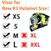 K3 Visor for AGV K3 Shield 2026 New Mold E2206 Photochromic Old K3 High Strength Sunscreen Capacete WindshielHelmet Visor Shield