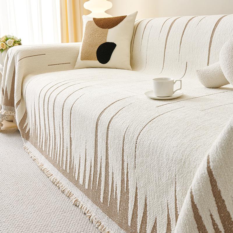Cream Time Bejirog Sofa Towel Sofa Cover All-Inclusive Sofa Cover Dust Cover Living Room One-Piece Sofa Cover Cloth