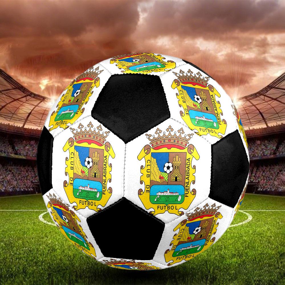 1PC Fuenlabrada taille 5 ballon de football Praha Ballon de Football en Salle Coloré Tous Âges Cousu à la Machine PVC Prêt pour la Compétition Durable Haut Rebond
