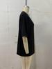 European Summer 2026 Women's Mid-Length Plain Loose T-Shirt with Five-Point Sleeves
