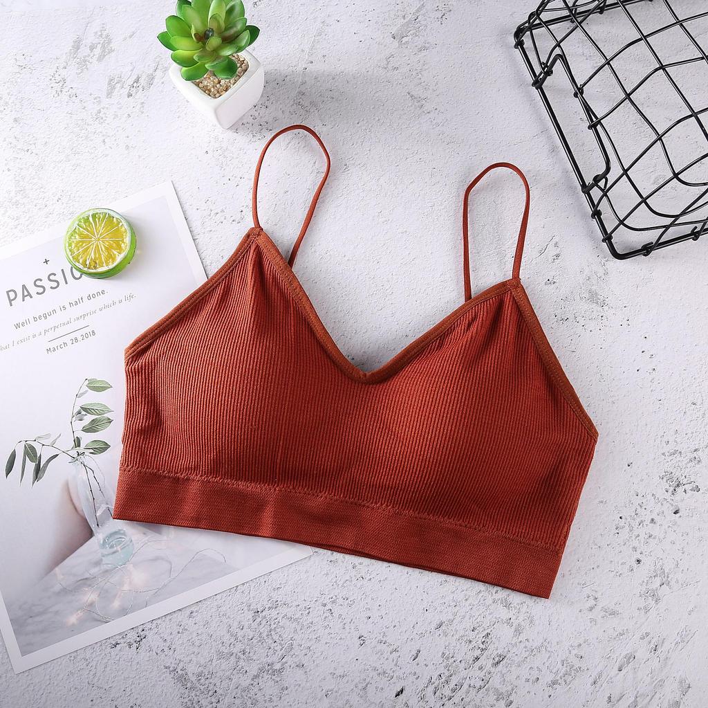 Verstellbarer Sling Wrap Bandeau Sport-BH - Bügellos, Schönes Rückendesign