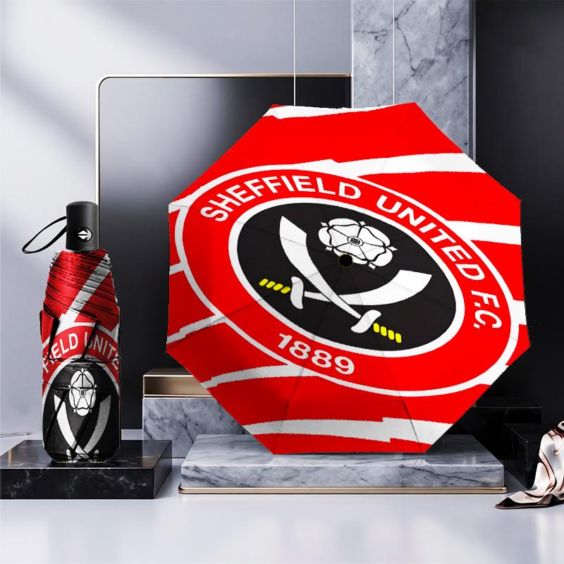 Global Football Club Sheff Umbrella 8-Frame for Travel, Camping, Casual Lightweight Portable Umbrella, Essential for Every Family Holidays Gift