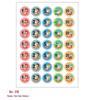 Children's Reward Stickers: Self-Adhesive, Red Flower, Thumbs Up, Smiley Face, Cartoon Designs for Primary School and Kindergarten.