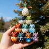 2D Acrylic Dragon Hanging Decoration Flat Cartoon Flying Dragon Egg Christmas Tree Hanging Ornament Indoor Home Holiday Party Pendant