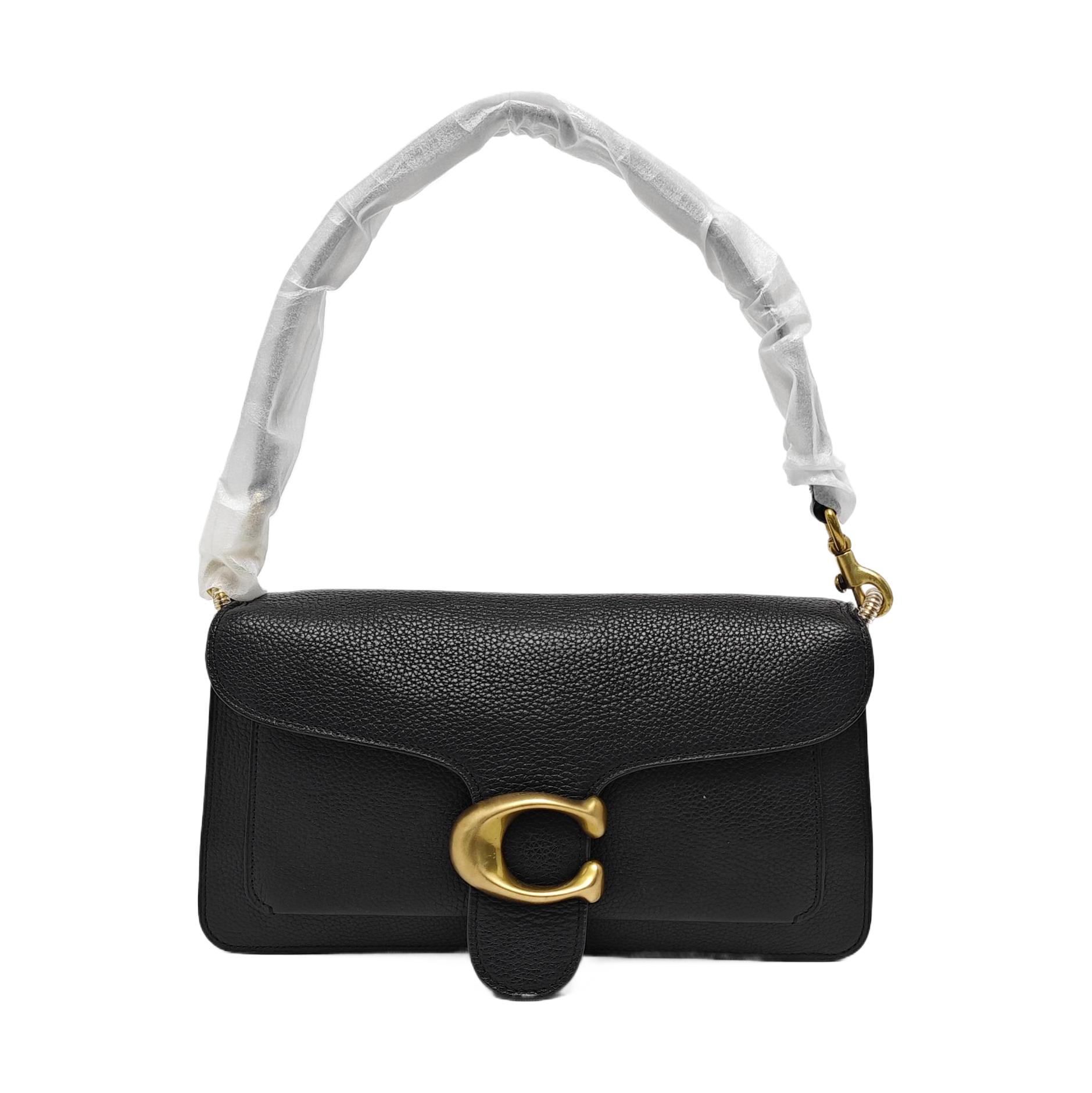 [Pre-Owned] Tabby 26 Classic C Buckle Polished Pebble Leather Shoulder Bag - Very Good #13FCMIS ONE SIZE