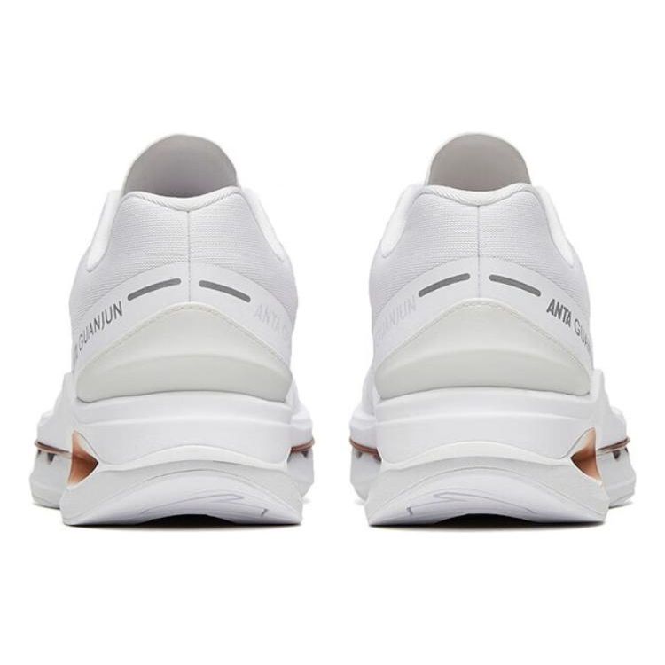 Anta Star Ring Elite Champion Non-Slip Durable Low-Top Running Shoes Men Sneakers White Gray 112315561A-1
